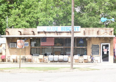 Exterior photo of The Blue Biscuit