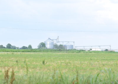 Distant shot of silos